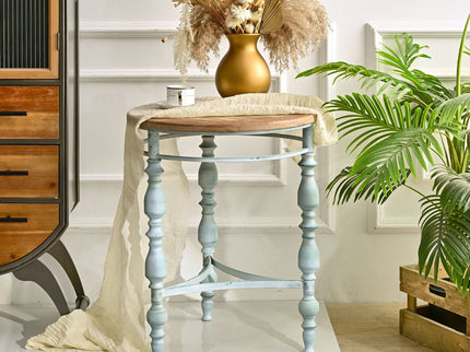 Round Top Carved Table For Living Room