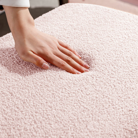 Storage Ottoman Bench For End Of Bed Legs, Modern Camel Faux Fur Entryway Bench Upholstered Padded With Storage For Living Room Bedroom