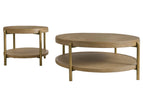 Light Brown / 2 Pc. Coffee Table, End Table