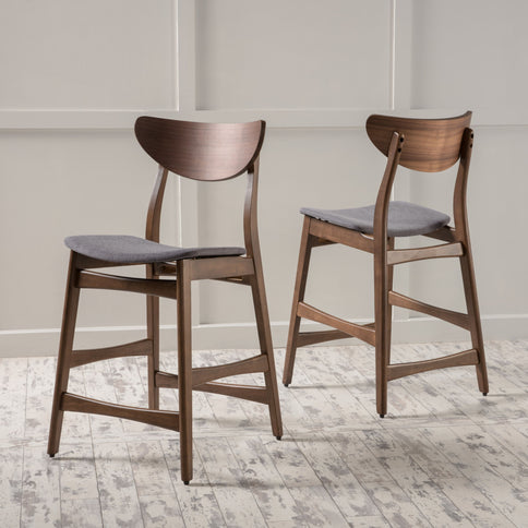 Elegant Counter Height Chair With Cushioned Seat