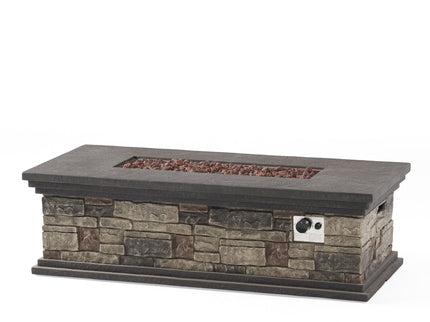 Fire Pit With Lightweight Concrete And Steel Frame
