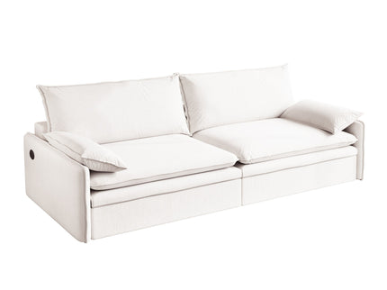 4 Seat Convertible Sleeper Sofa Bed, Modern With Storage