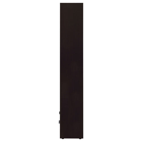 Maureen - 5 Shelf Bookcase With Drawer - Cappuccino