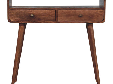 Solid Wood Curved Console Table