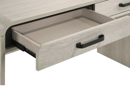 Writing Desk With Dual Drawers, Home Office Furniture - Antique White