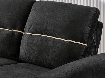 Pull Out Sofa Bed With Adjustable 3 Position Backrest, USB Charging Ports, Side Pockets