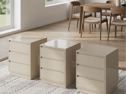 3 Drawer Nightstand, Bedroom Side Table