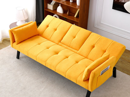 Sofa Bed With Foldable Design And Cup Holder