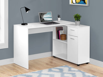 Computer Desk, Home Office, Corner, Storage Drawers, L Shape, Contemporary & Modern