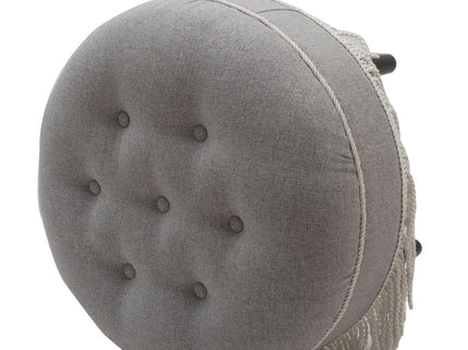 Yolanda - Round Upholstered Accent Ottoman