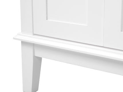 Modern Bathroom Vanity With Ceramic Sink, Soft Close Storage Cabinet