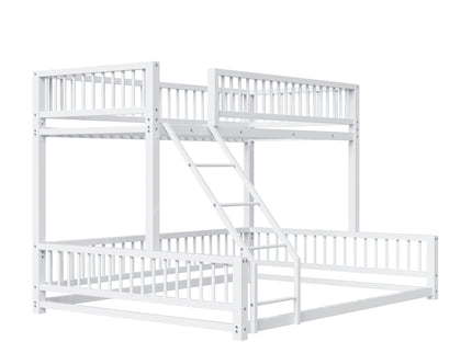 Bunk Bed With Ladder And Safety Guardrails