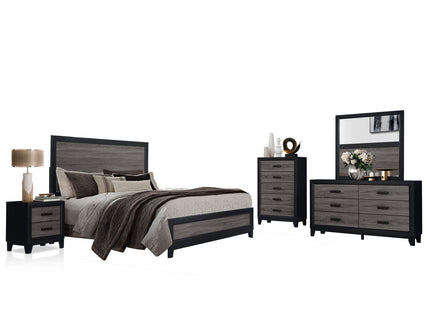 Soluto - Nightstand - Gray / Black