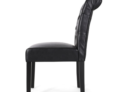 Broxton - Tuft Dining Rolltop Chairs With Button Tufted Backrest (Set of 2)