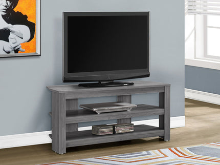 TV Stand, Console, Media Entertainment Center, 3 Storage Shelves