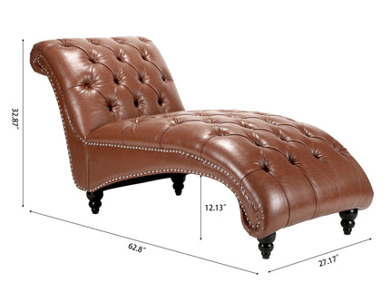 Tufted Armless Chaise Lounge
