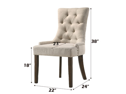 Yotam - Side Chair (Set of 2) - Beige / Oak