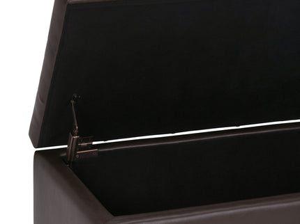 Cosmopolitan - Storage Ottoman - Chocolate Brown
