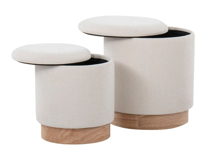 Marla - Contemporary, Nesting Ottoman Set