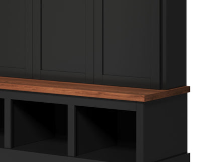 Classic Arched Design Hall Tree With 3 Hidden Storage