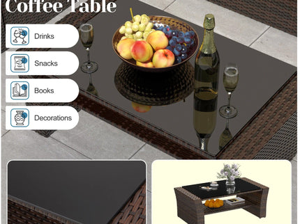 Modern Patio Set With Table And Cushions