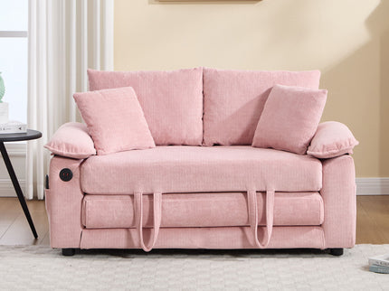 Upholstered Futon Convertible Floor Sofa Bed