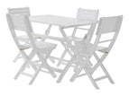 White / 5 Pc. Table, 4 Chairs