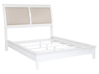 White / 4 Pc. Bed, Nightstand, Dresser, Mirror / Queen