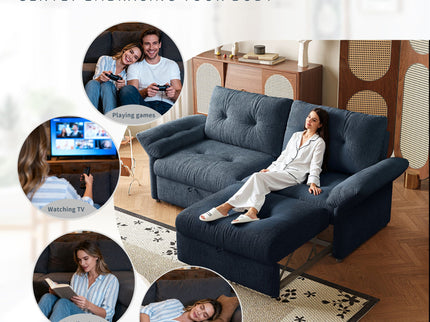Sofa Bed, 2 In 1 Design For Living Rooms