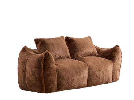 Giant Bean Bag Couch, Ultra Soft Fluffy Loveseat For Living Room