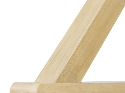 Dining Table With X-Shaped Legs, Rectangular Indoor - Natural