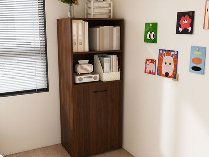 Stretchable Office Desk With Storage Shelves And Mobile Wheels
