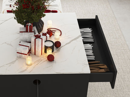 Expandable Kitchen Island With Power Outlet