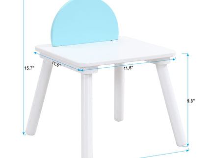 Children's Panel Table With 4 Chairs - White