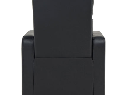 Warren - 3 Seater Home Theater With 2 Wedge Consoles Recliners - Black