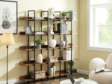 Vintage Industrial 5 Tier Bookcase