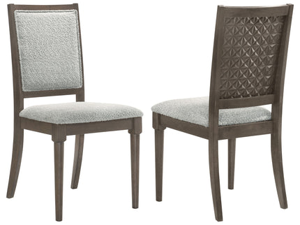 Perkins - Upholstered Dining Side Chair (Set of 2) - Dark Brown