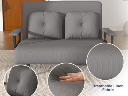 5 In 1 Convertible Sofa Bed For 2 With Adjustable Backrest