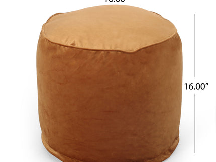 Shimon - Cylinder Pouf Ottoman And Floor Cushion