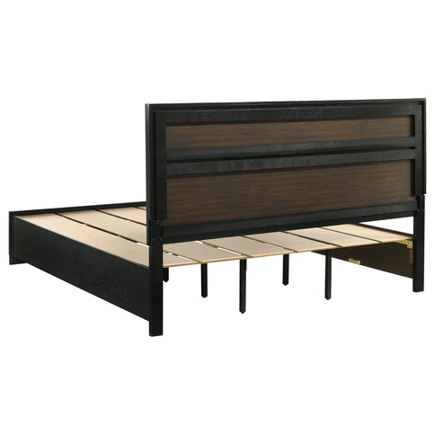 Eastern - King Storage Platform Bed 2 Drawer - Black