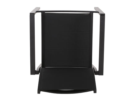 Baird - Outdoor Mesh And Aluminum Dining Chairs - Black