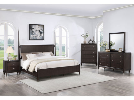 Navarro - 6 Drawer Dresser With Mirror - Brown