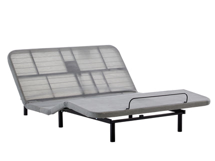 Caron 4.0 - Queen Size Adjustable Bed Frame With Wireless Remote Control, Head And Foot Incline, Massage Function - Black / Gray