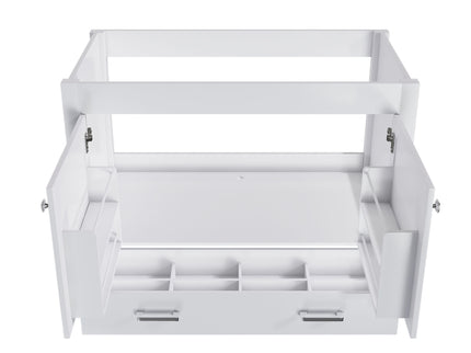 42" Bathroom Vanity Base With Doors And Drawer - White