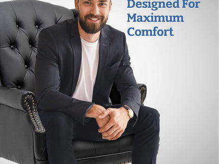 Executive Office Chair, High Back Reclining Comfortable Desk Chair With Smooth Glide Caster Wheels