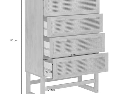 Talo - 4 Drawer Dresser - Natural
