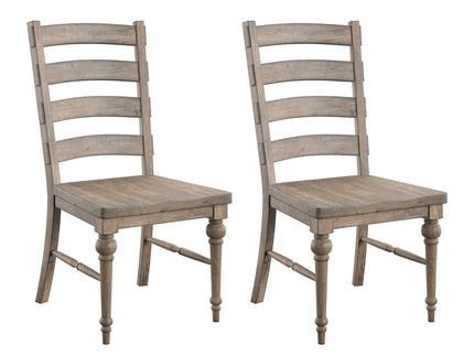 Ladderback Dining Chairs, (Set of 2) - Taupe