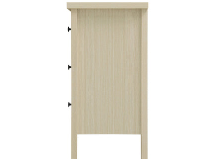Rattan 2 Door 3 Drawer Cabinet, Suitable For Bedroom - Natural