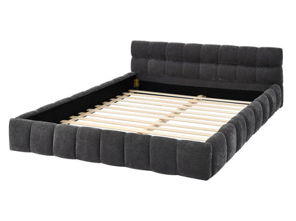 Modern Platform Bed Frame With Thick Fabric