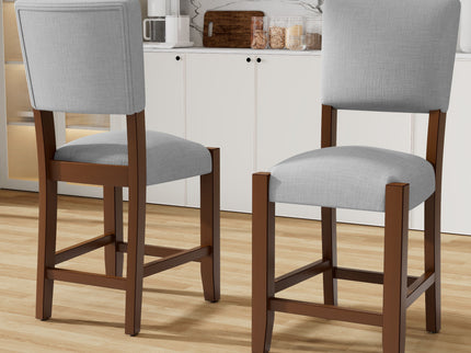 Mid Century Modern Bar Stools, Upholstered Counter Chairs